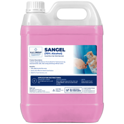 Sangel Hand Sanitizer Gel 70% Alcohol 5L